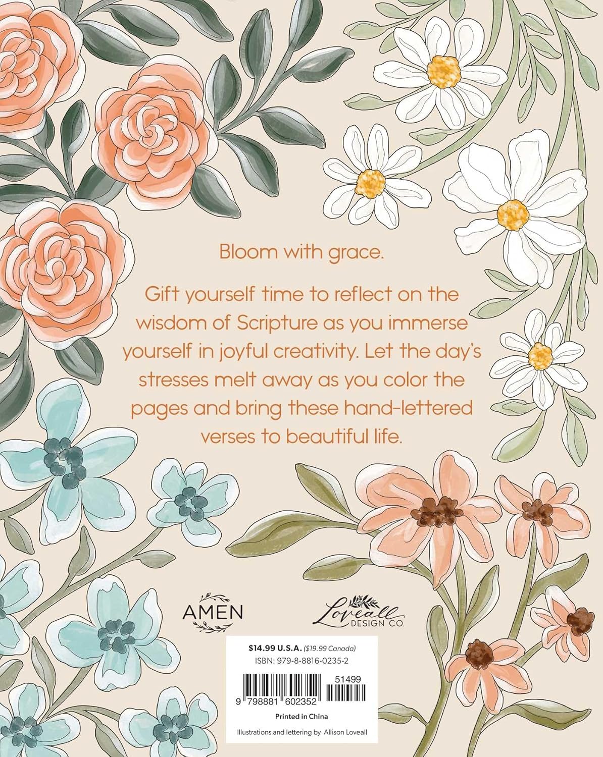 Scriptures and Florals: Life In Full Bloom: Coloring Book