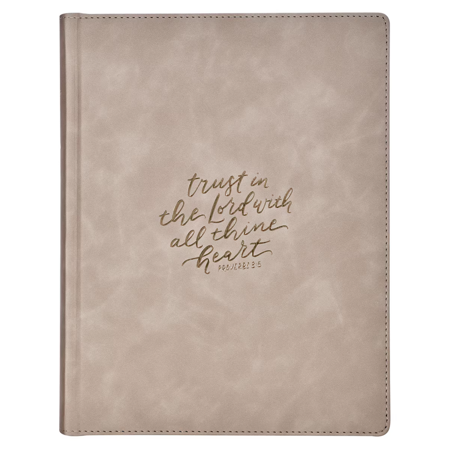 Trust Taupe Faux Leather Large Print King James Version Note-taking Bible - Proverbs 3:5
