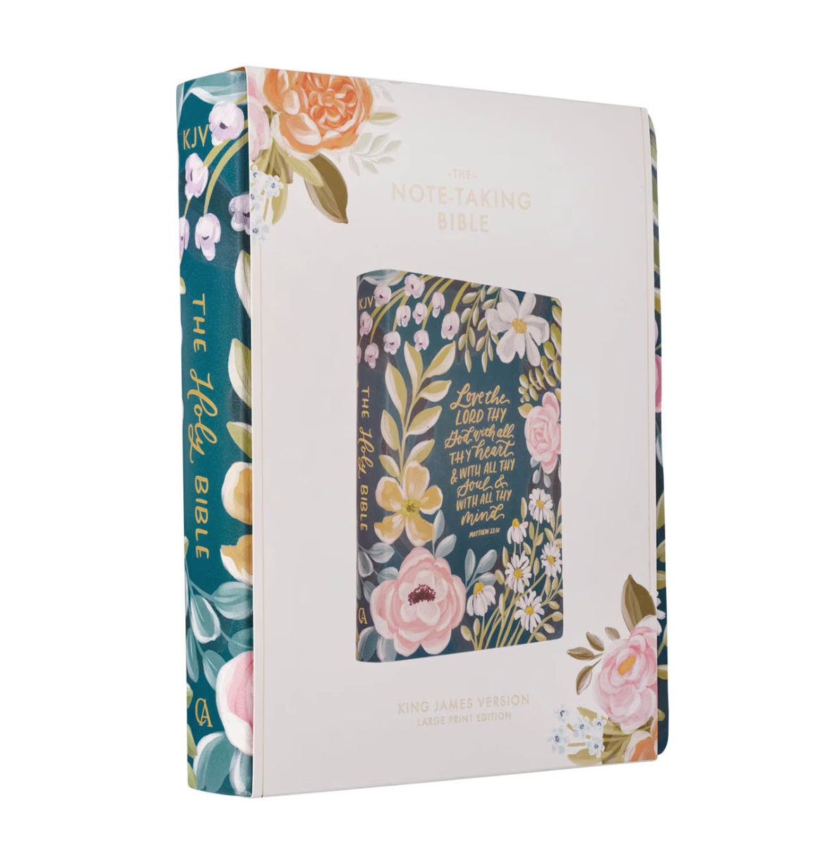 Ally Theme Large Print Faux Leather KJV Note-Taking Bible