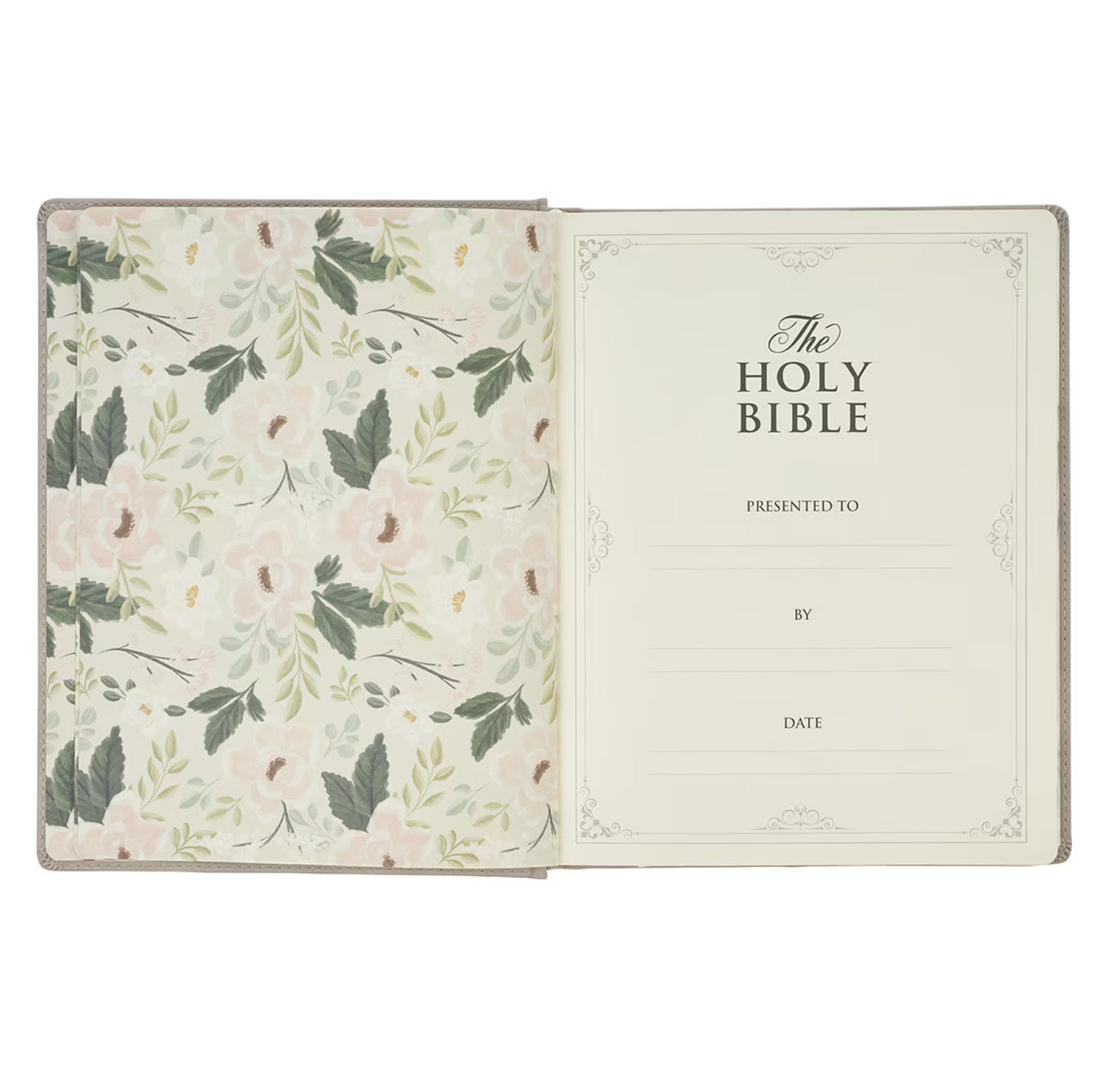 Trust Taupe Faux Leather Large Print King James Version Note-taking Bible - Proverbs 3:5
