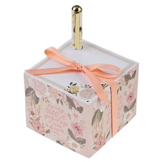 Every Good and Perfect Gift Note Block with Pen Set - James 1:17