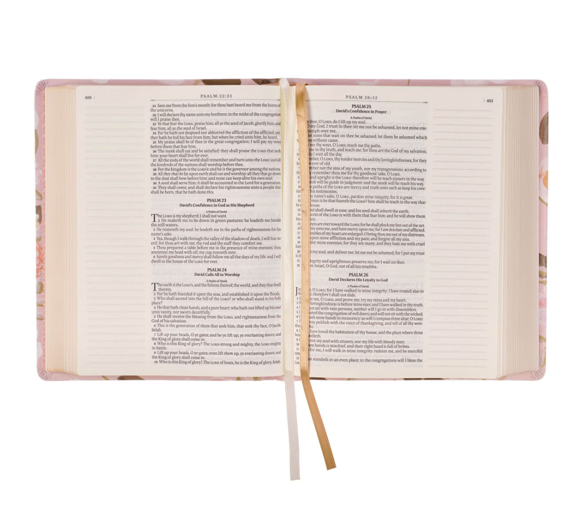 Margo Theme Faux Leather KJV Note-Taking Bible