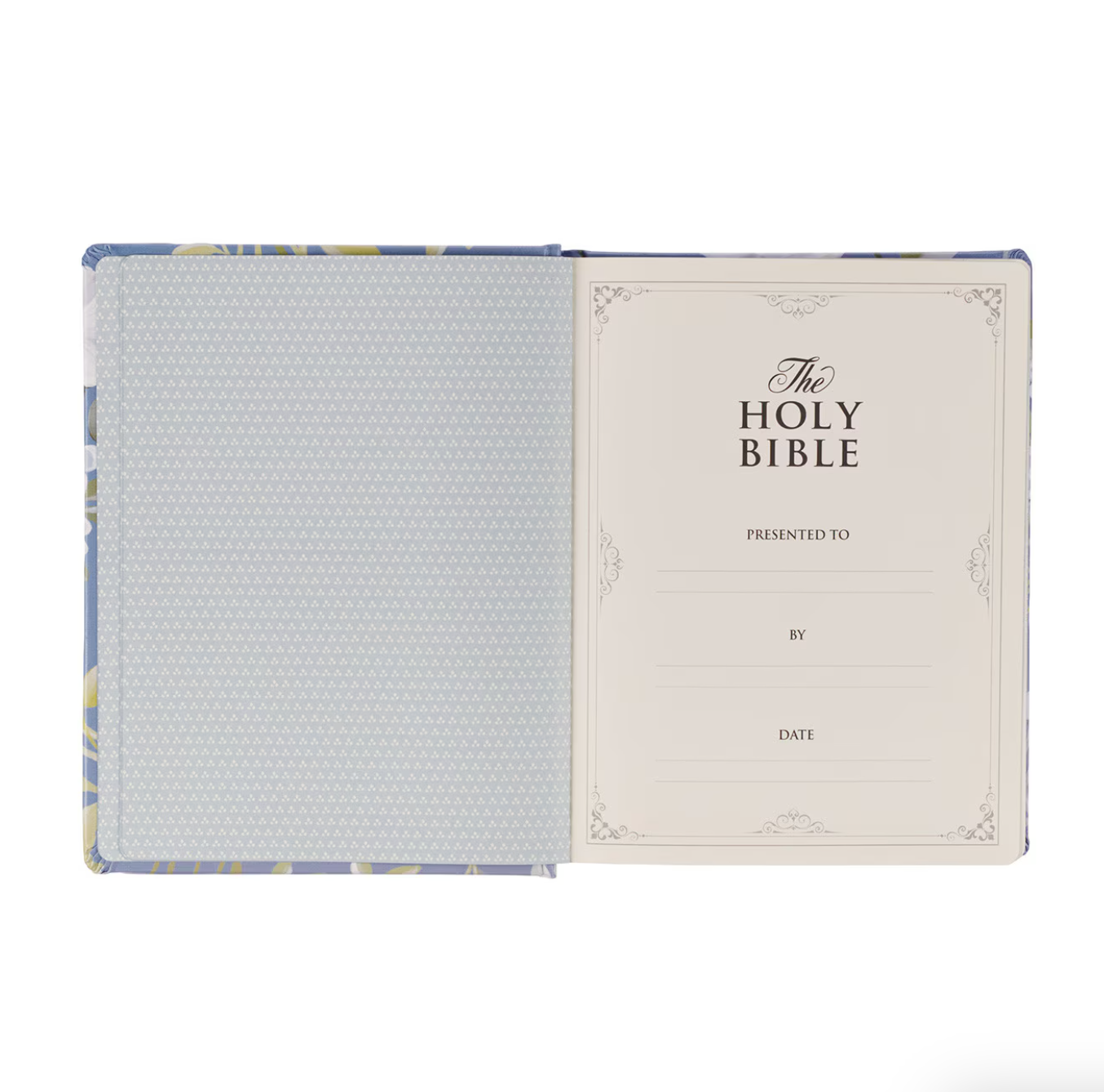 Flora Theme Faux Leather Hard Cover KJV Note-Taking Bible