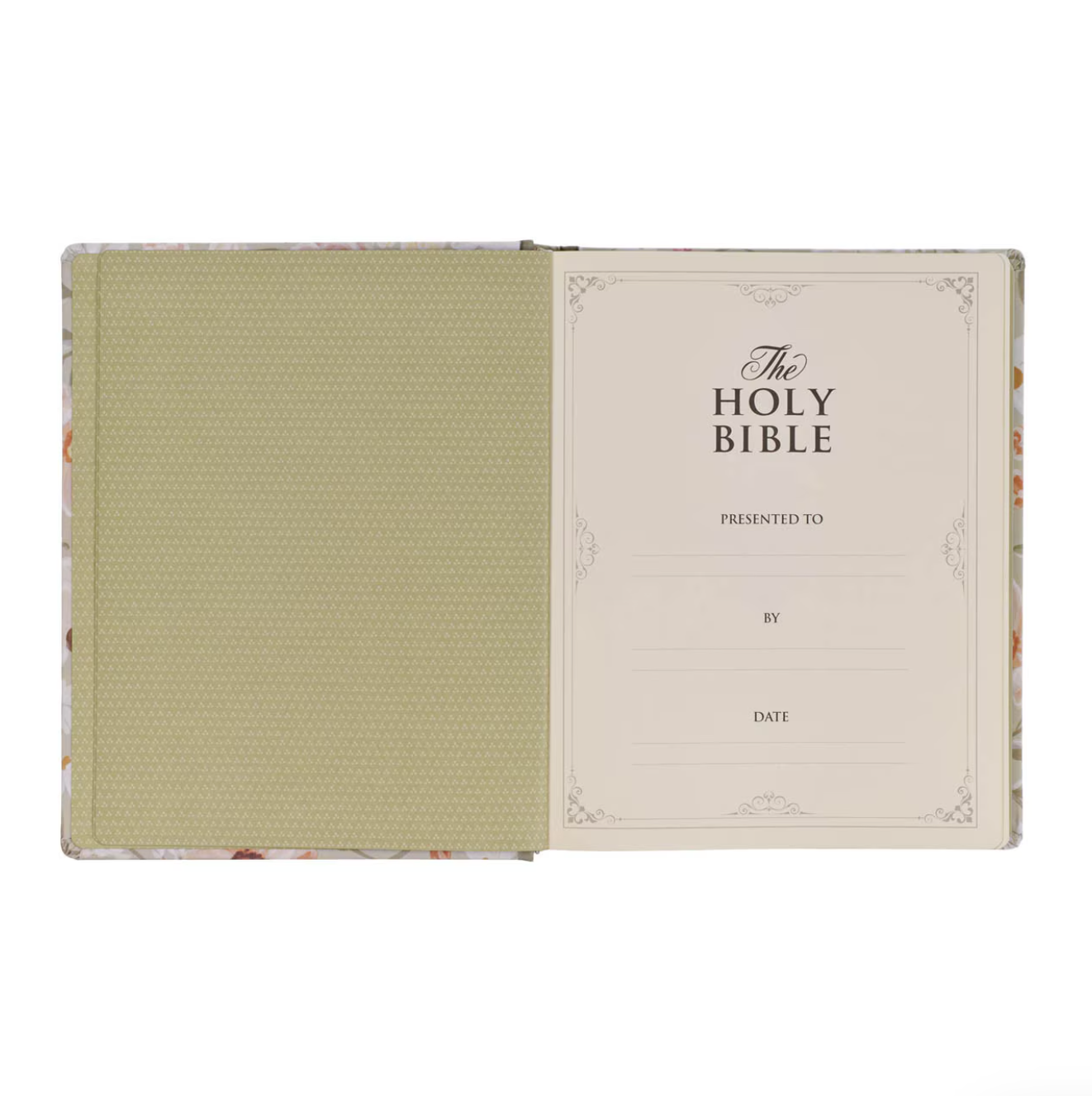 Amelia Theme Large Print Hard Cloth Cover KJV Note-Taking Bible