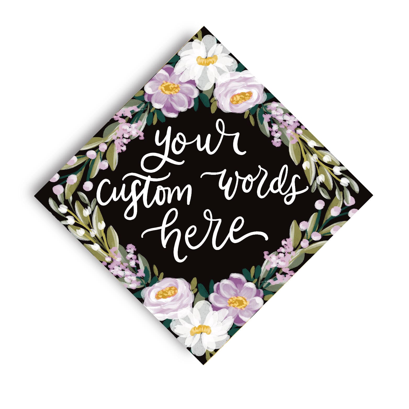 Alex Theme Printed Grad Cap Topper - Loveall Design Co.