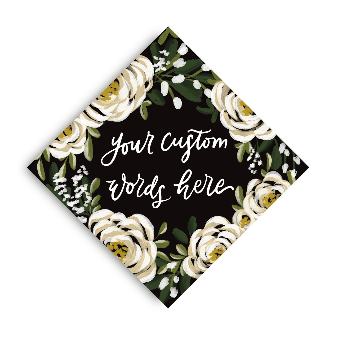 Candace Theme Printed Grad Cap Topper - Loveall Design Co.