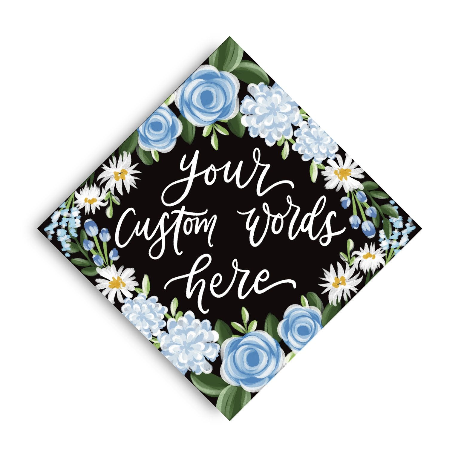 Cassandra Theme Printed Grad Cap Topper - Loveall Design Co.