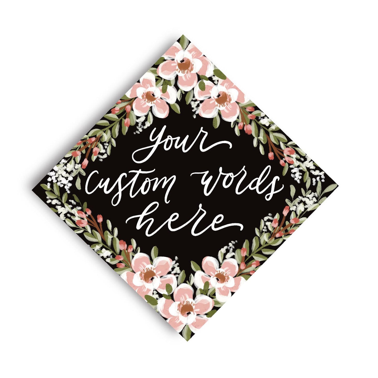 Catherine Theme Printed Grad Cap Topper - Loveall Design Co.