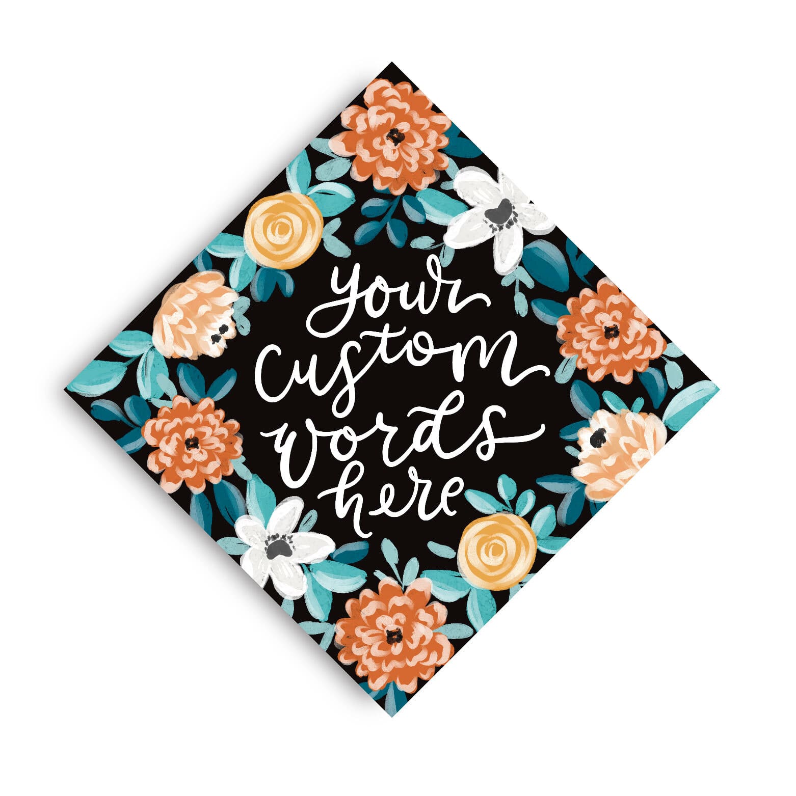 Chelsea Theme Printed Grad Cap Topper - Loveall Design Co.