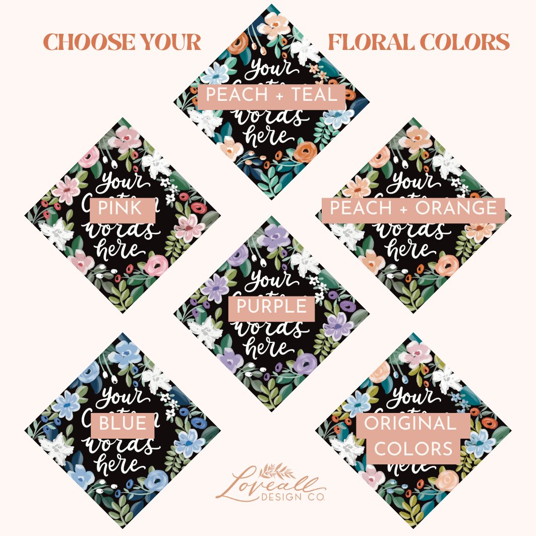 Cierra Theme Printed Grad Cap Topper - Loveall Design Co.