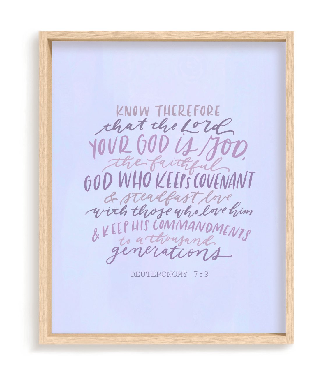 Deuteronomy 7:9 - Loveall Design Co.