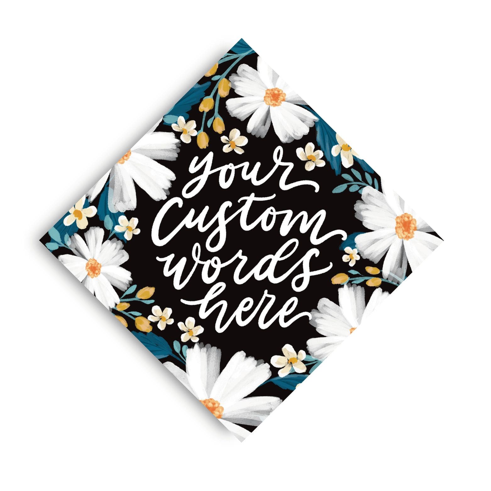 Faith Theme Printed Grad Cap Topper - Loveall Design Co.