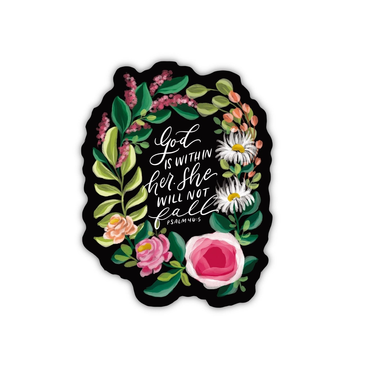 God Is Within Her Sticker - Loveall Design Co.