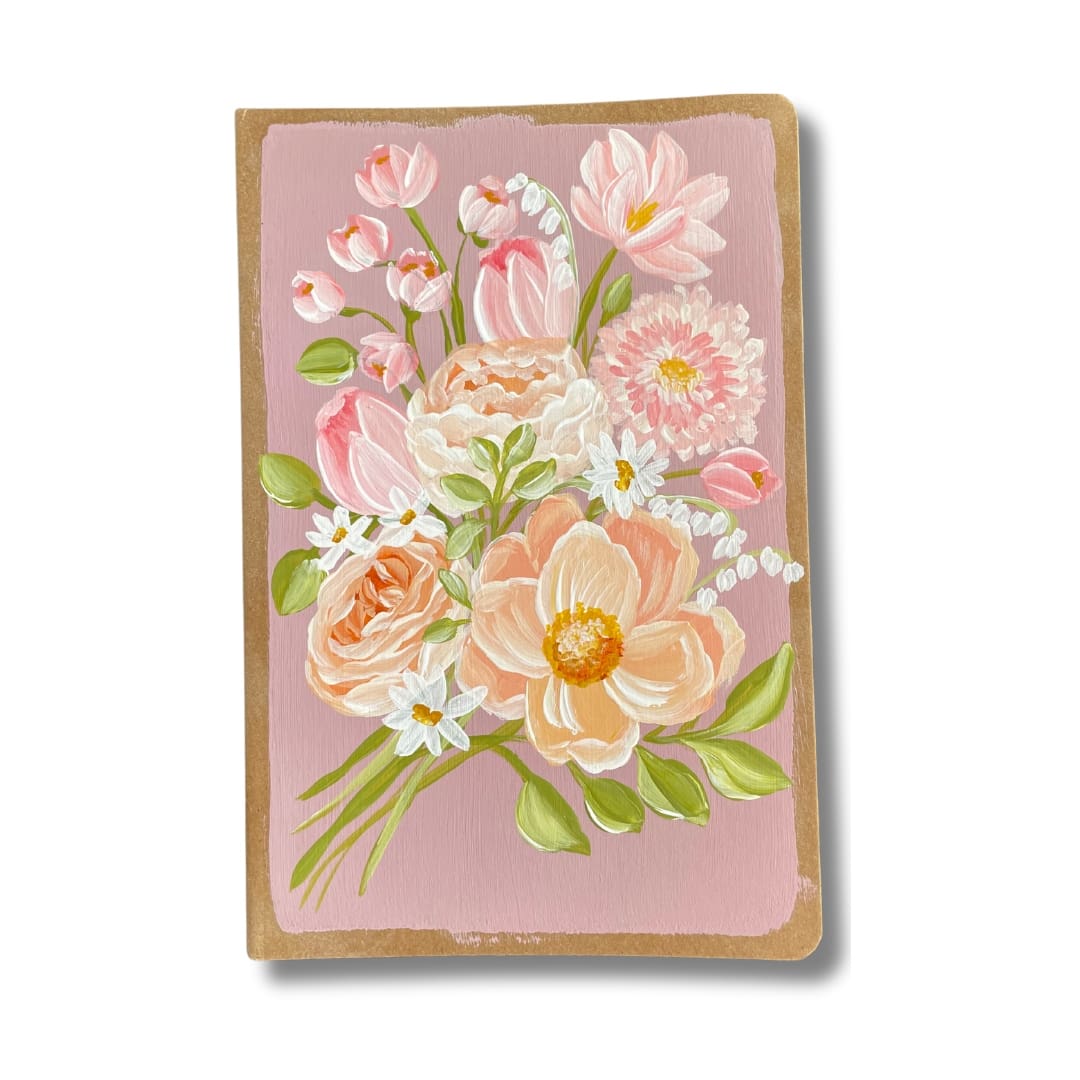 Hand - Painted Floral Artwork Journal 10 - Loveall Design Co.