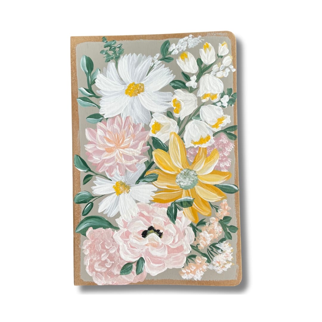 Hand - Painted Floral Artwork Journal 11 - Loveall Design Co.