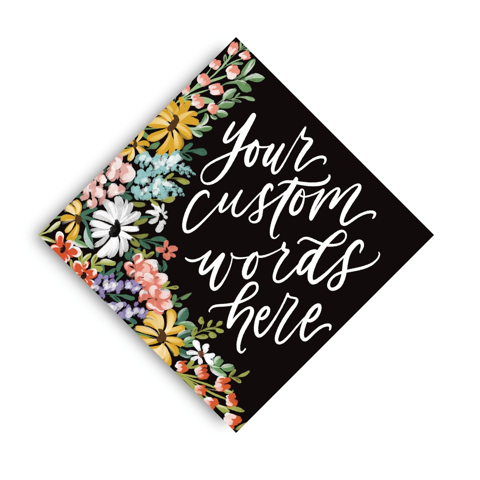 Heidi (2) Theme Printed Grad Cap Topper - Loveall Design Co.