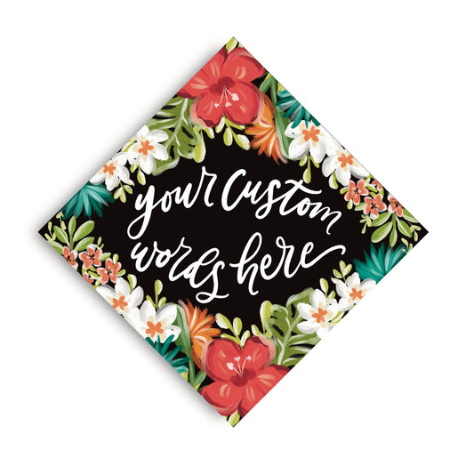 Maribel Theme Printed Grad Cap Topper - Loveall Design Co.