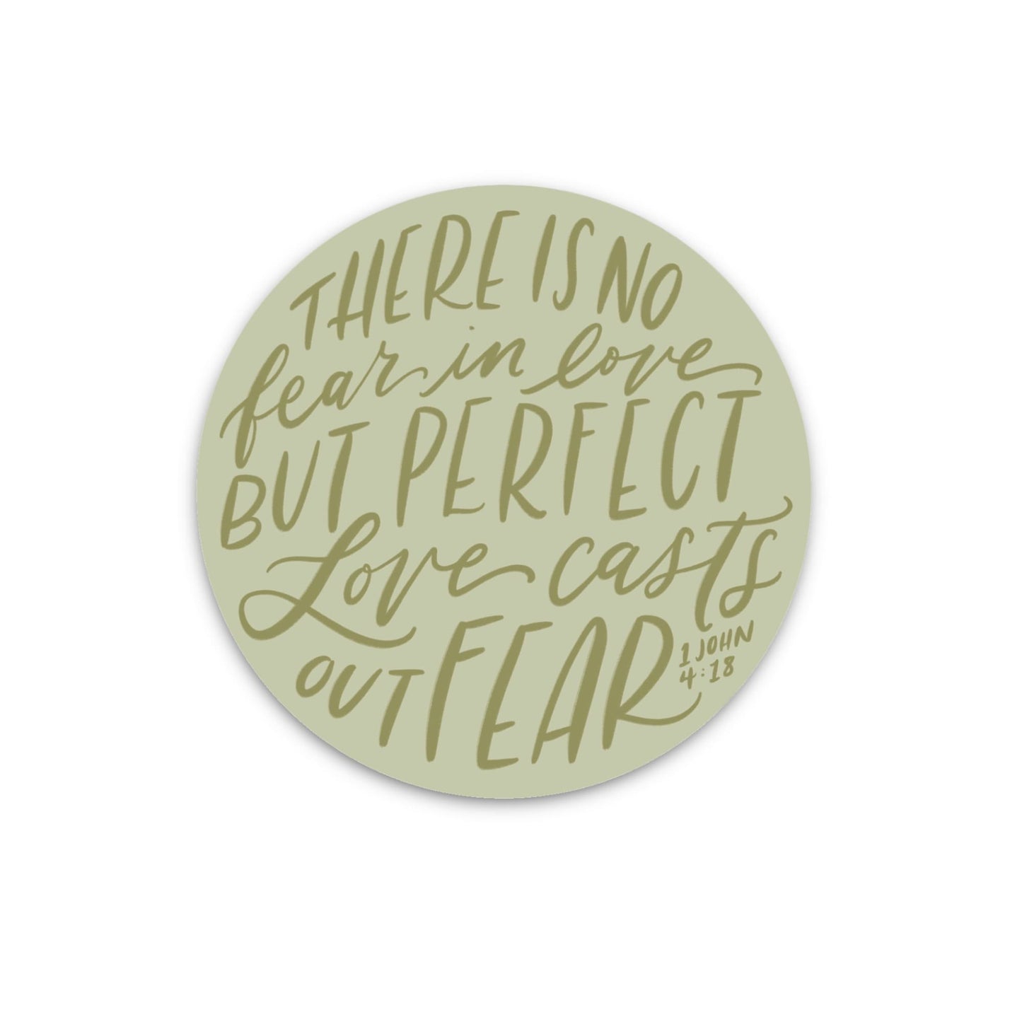 No Fear In Love Sticker - Loveall Design Co.