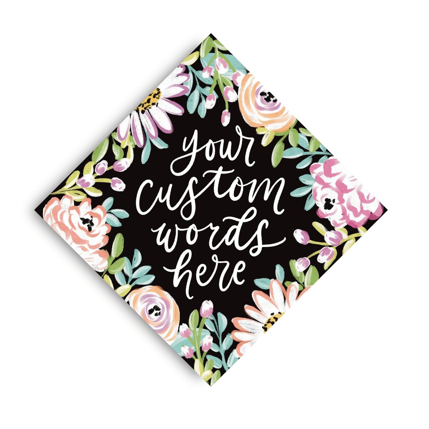 Savannah Theme Printed Grad Cap Topper - Loveall Design Co.