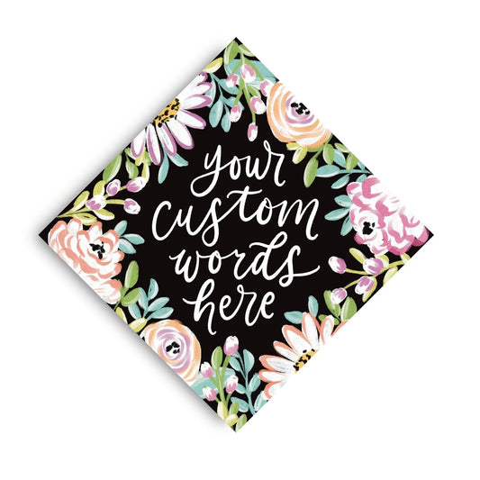 Savannah Theme Printed Grad Cap Topper - Loveall Design Co.