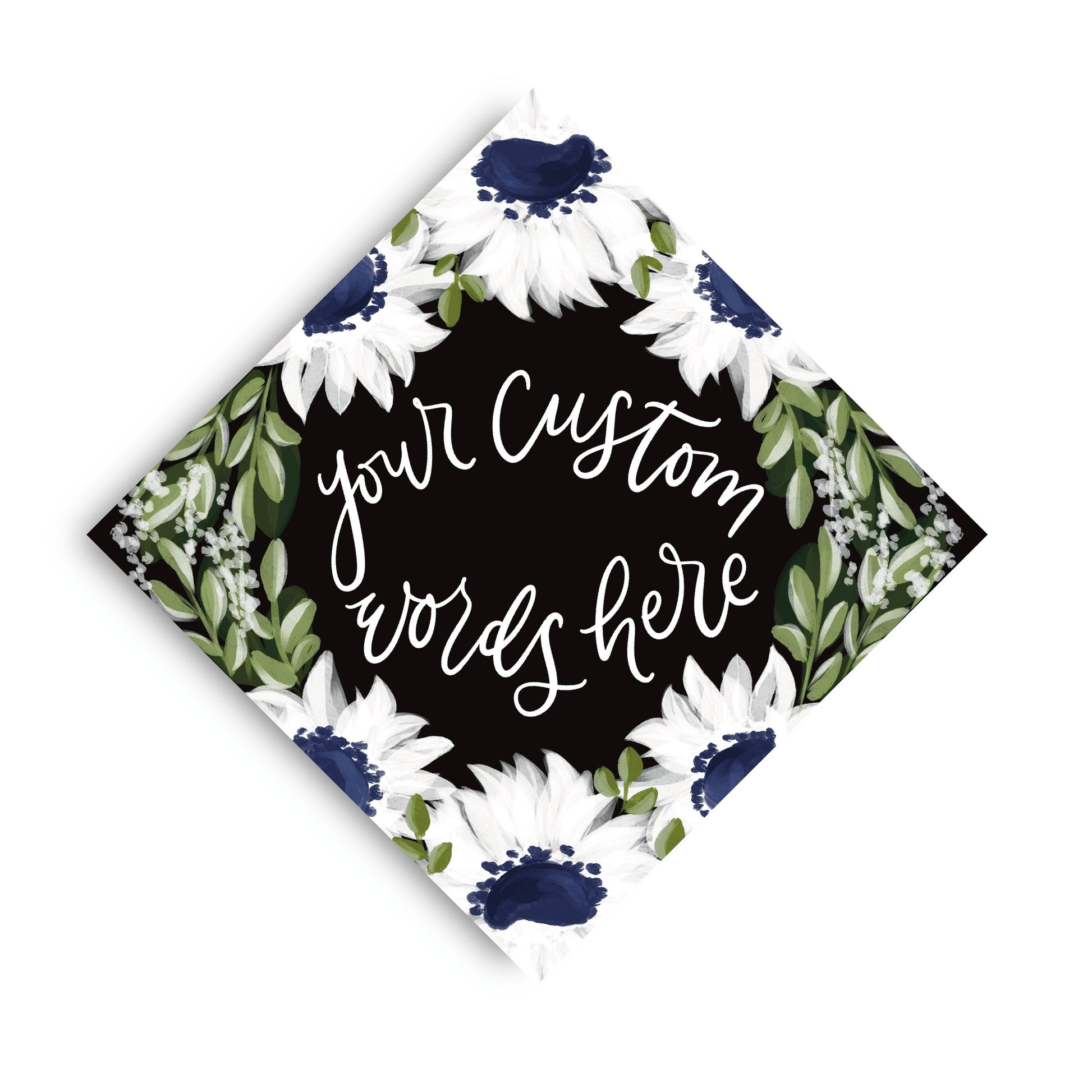 Sophia Theme Printed Grad Cap Topper - Loveall Design Co.